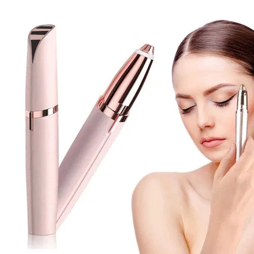 Caneta Depiladora Elétrica Facial Recarregável para Sobrancelhas