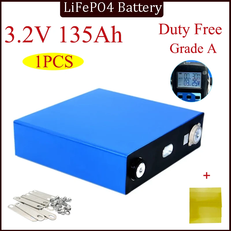 3.2v 135ah Original lifepo4 Rechargeable Battery DIY 12v 24v 36v 48v deep cycle package ldp lithium cell lithium iron phosphate