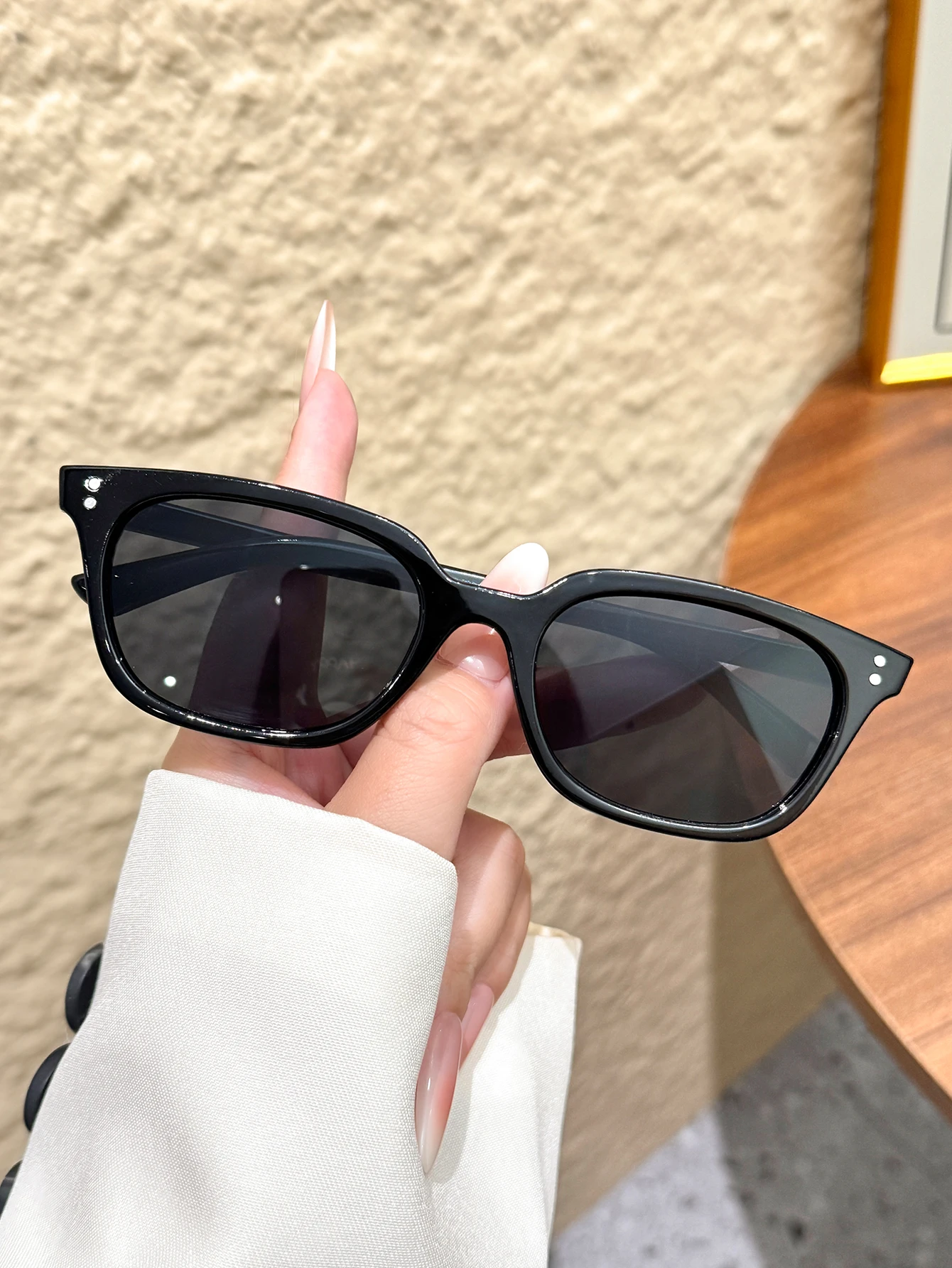 1 Stück modische Damen-Sonnenbrille mit Cat-Eye-Rahmen, lässiger, vielseitiger Modeartikel, geeignet für Outfits, Urlaub, Outdoor-Aktivitäten – Detail 1