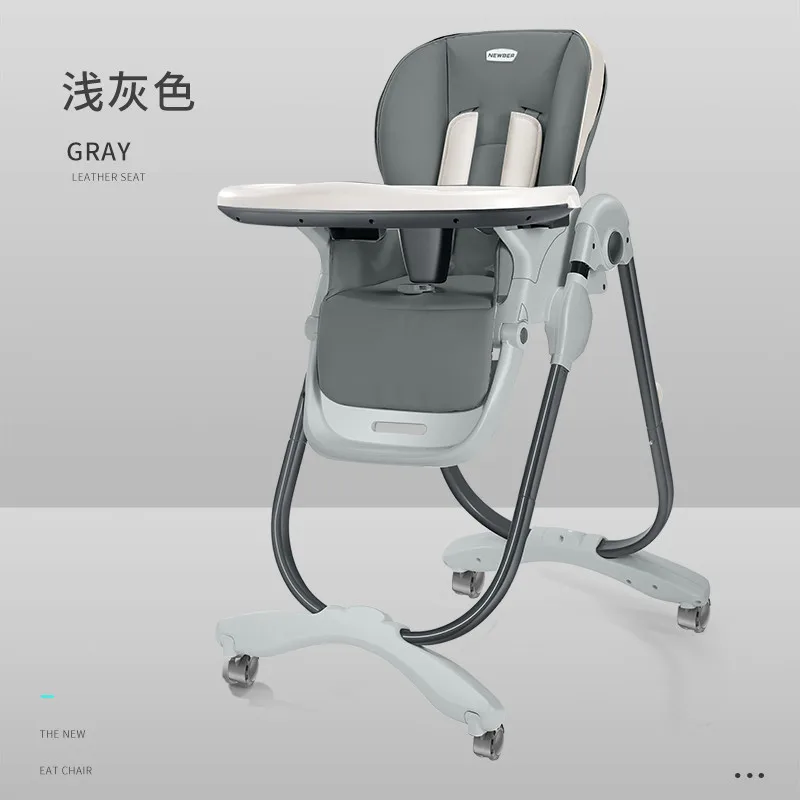 

Adjustable Height Gray Babies and Toddlers high chair