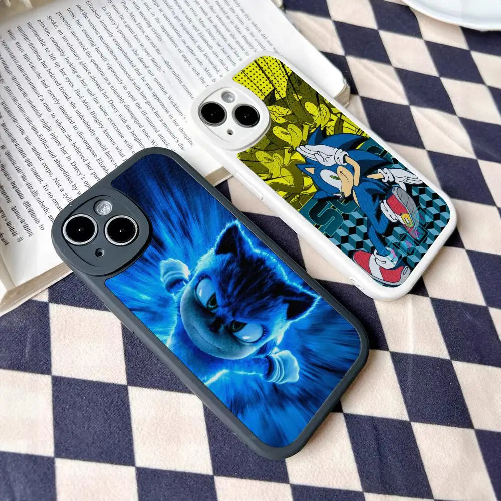 Sonic The Hedgehog Phone Case For Iphone 16 15 14 13 Pro Max 12 11 Mini X Xr Xs 7 8 Puls Cover