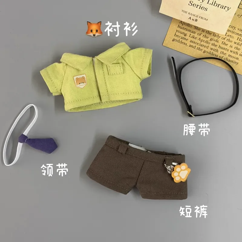 

10cm Cotton Dolls Clothes Sleeping Fox And Lively Rabbit Clothing Set Suitable For Starfish Bodies Nunu Bodies Labubu