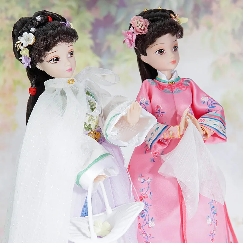 A Dream in Red Mansions collection dolls -- #9125,#9126,#9128,#9130