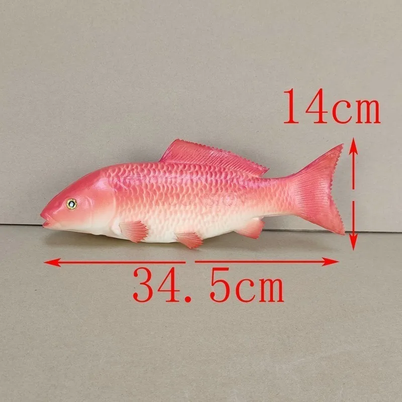 Pu fałszywy karp owoce morza imitacja jedzenia Model ryby zabawki dla dzieci Model dekoracja kuchni rekwizyty materiały dydaktyczne pomoce nauczycielskie 2021