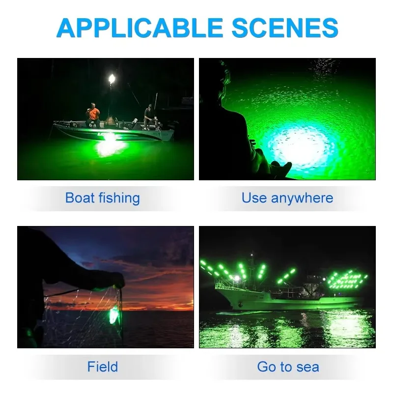 110v/220v 4000w Waterproof IP68 Aluminum Alloy Multi-color Underwater LED Fishing Light For America And Canada