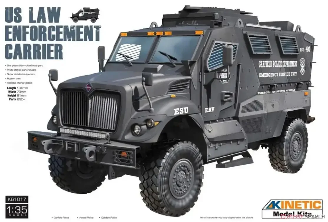 Kinetic K61017 1/35 Scale  US Law Enforcement Carrier Plastic Model Kit