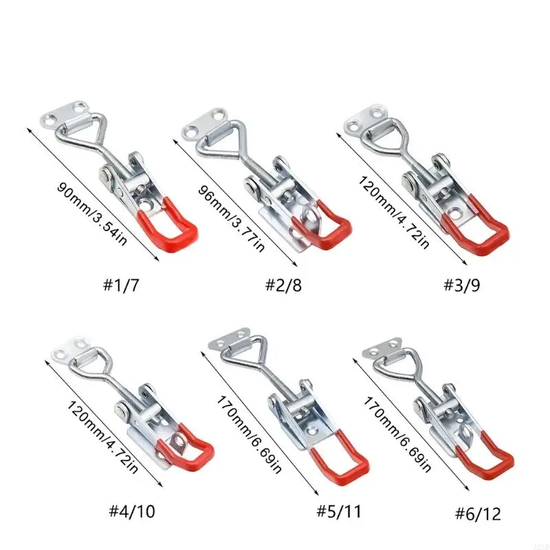 A2UD 1pc Mengguncang penjepit dengan cepat melepaskan tarik perangkat keras penjepit logam tarik latches hasp