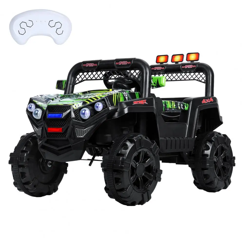 Auto da corsa per bambini da 12 V, auto da gioco quad ATV a 4 ruote, auto elettrica per bambini, velocità massima 1,8 MPH, pneumatici scorrevoli, maniglie in gomma