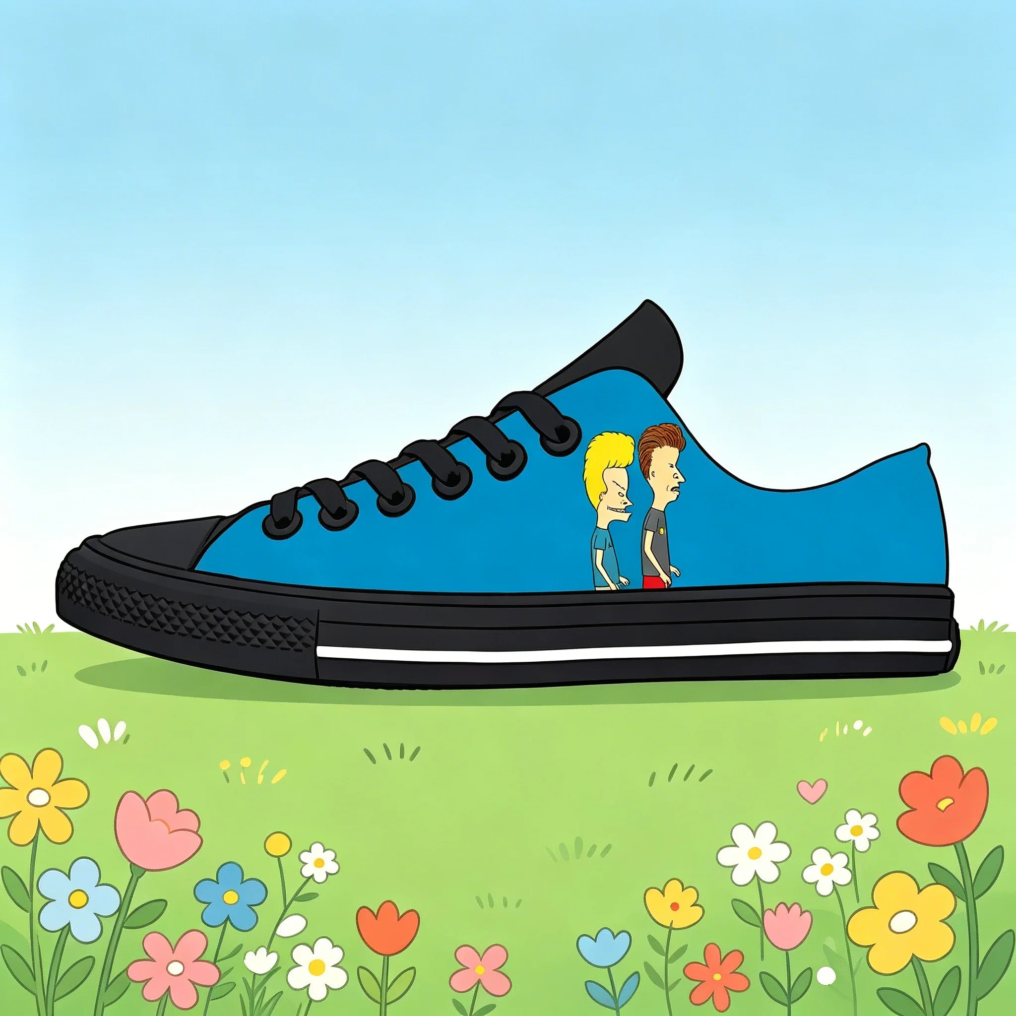 

Beavis Icon Character Print Low Top Canvas Shoes Unisex Soft Sole Non-Slip Casual Custom Footwear