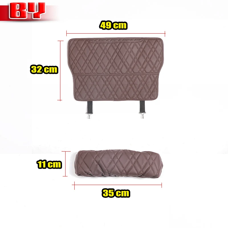 For BMW 7 Series G70 2023+ Kick Mats with Organizer Backseat Protector Seat Covers Accessories Interior Protectors