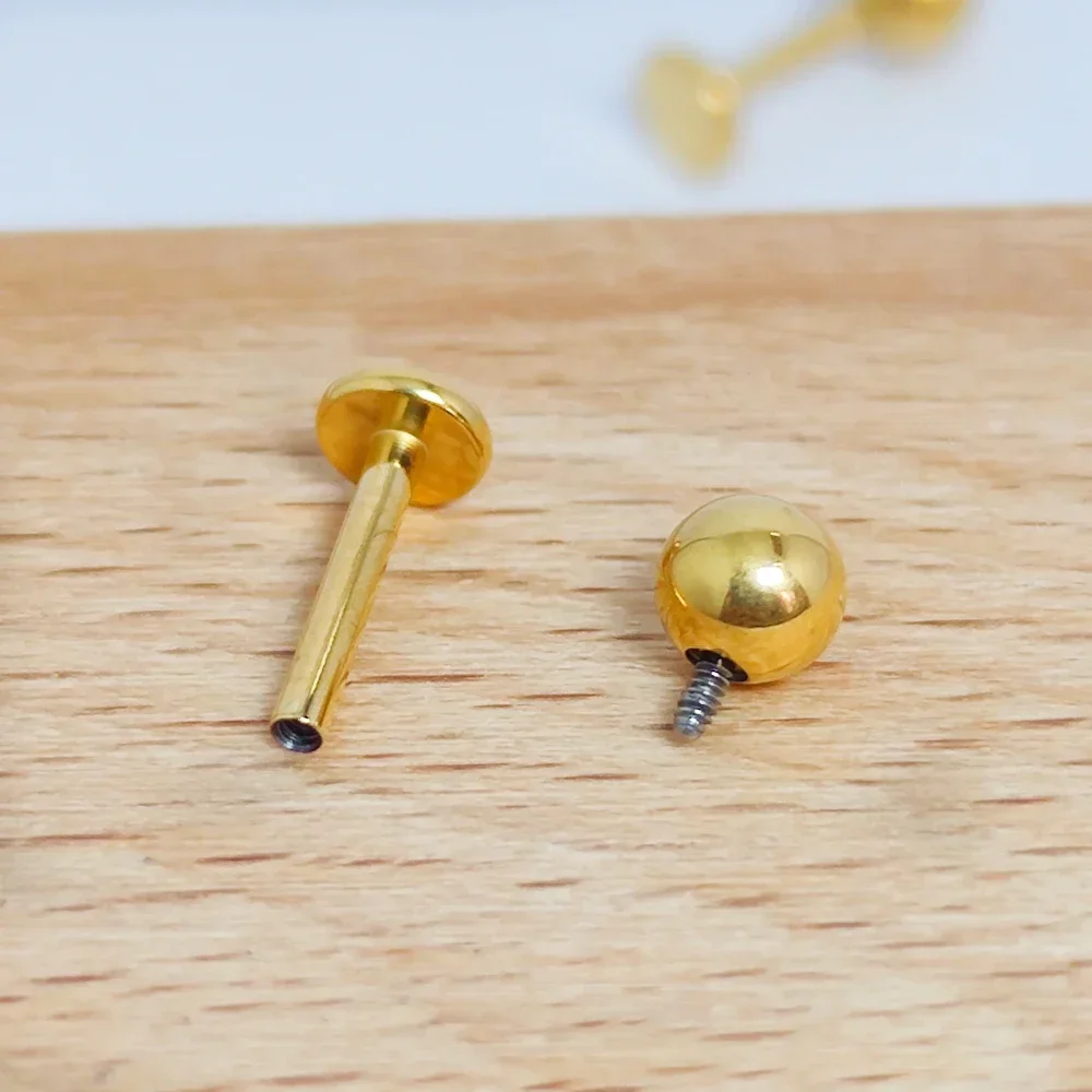 Titanium Tragus Piercing Lip Stud Earring