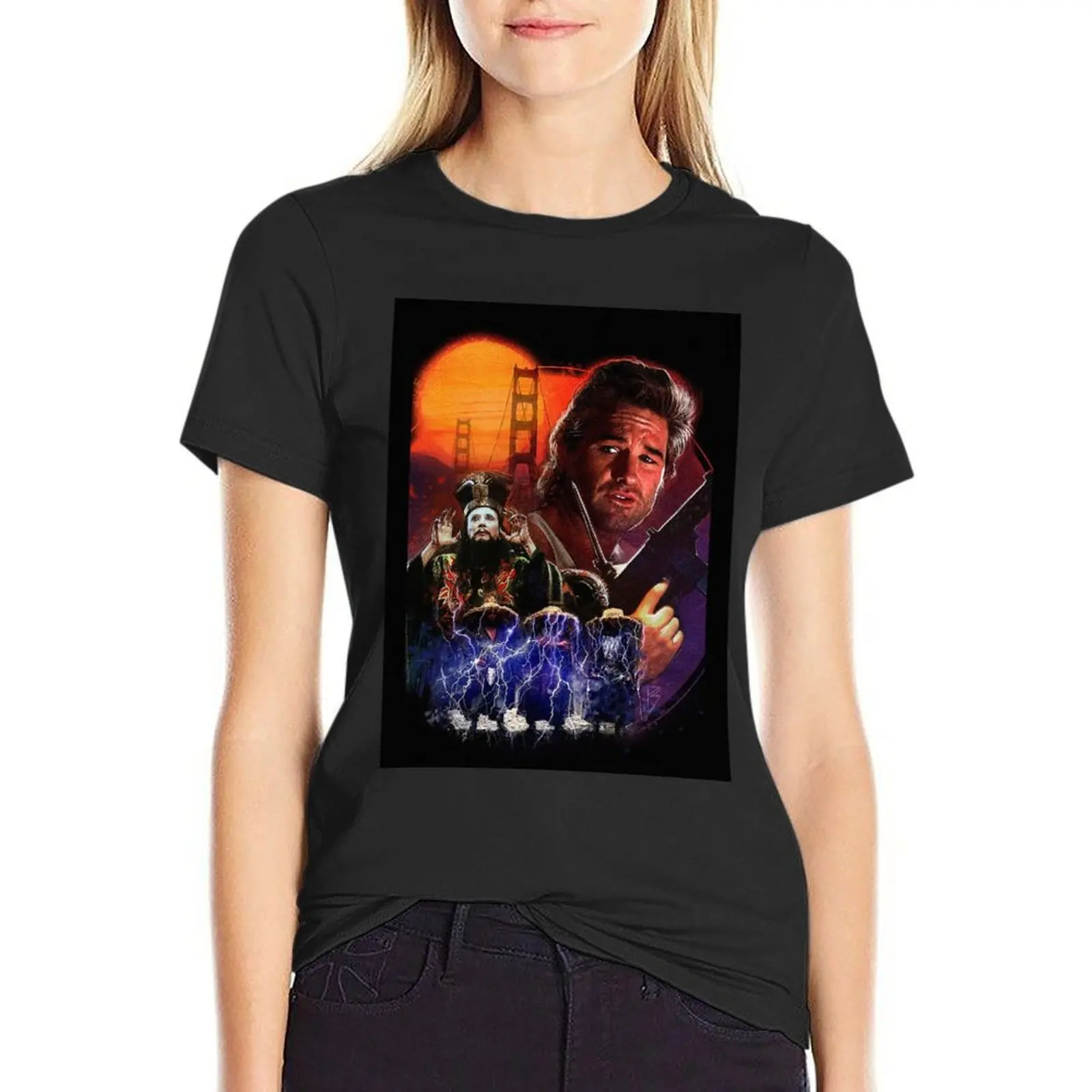 

Kurt Russell T-Shirt vintage funnys Female clothing Aesthetic clothing woman t shirt