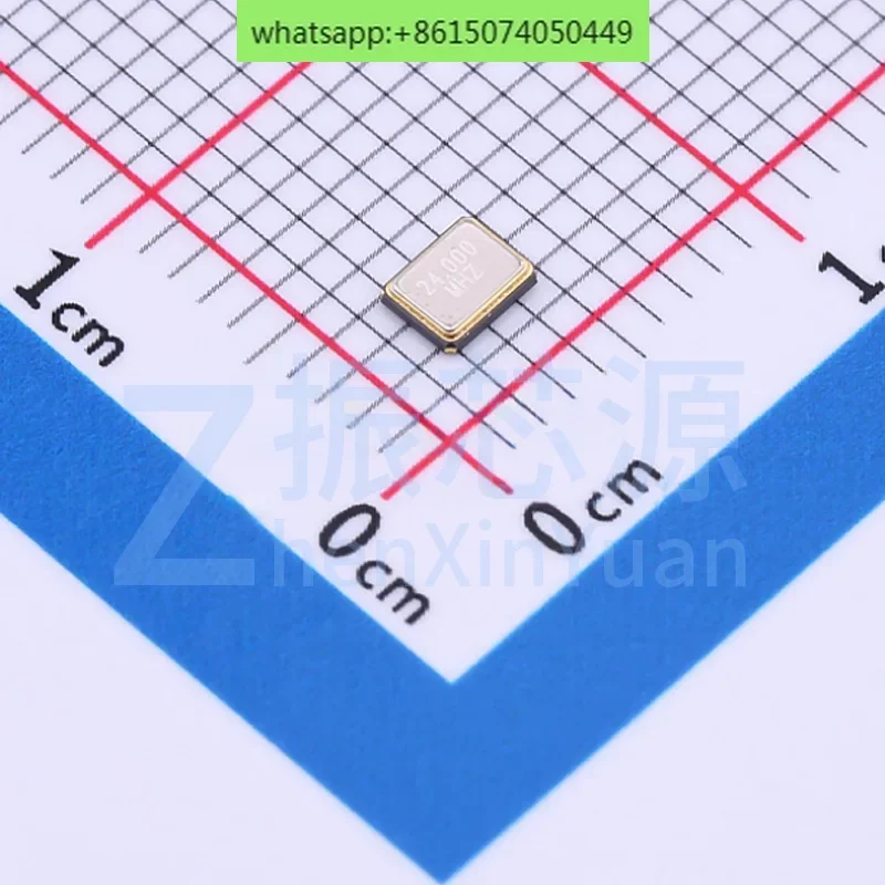 100PCS High Precision SMD Passive Crystal Oscillator, Quartz Crystal SMD3225-4P 24.000MHz ± 10ppm 12pF