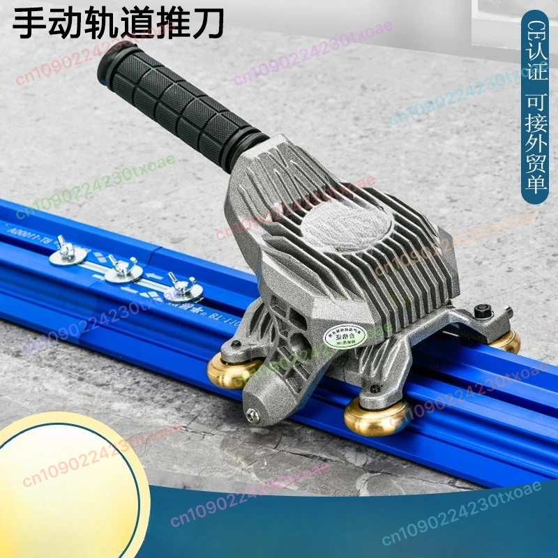 3.8 Meter Manual Cutter Large Format Porcelain Slabs, Heavy Duty Rail Push Tile Cutting Machine For Ceramic
