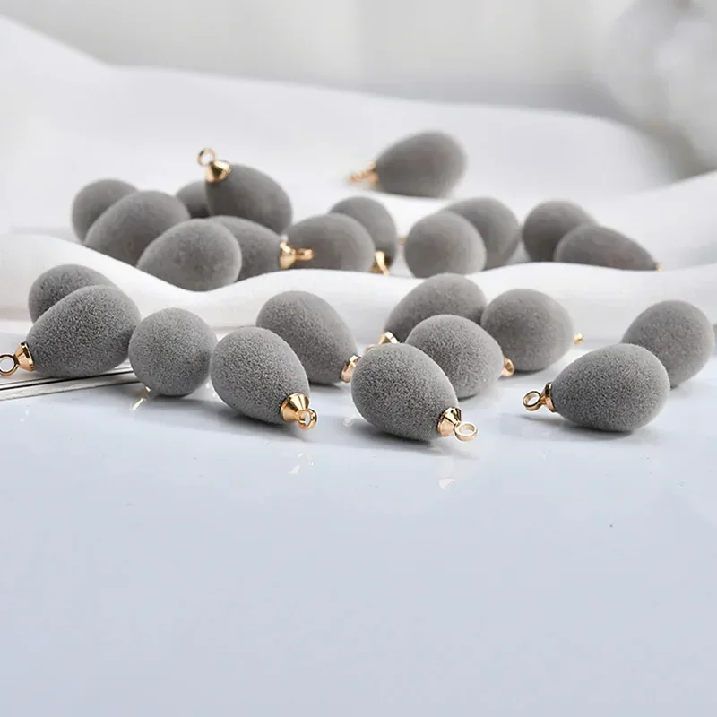 Japan, Autumn And Winter, Water Droplets, Micro Velvet Pendant, Hanging Bead Quality, Flocking DIY Earrings Accessories