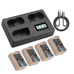 2850mAh EN-EL15C EN-EL15 Battery  USB-C Camera Battery for Nikon Zf, Z8 Z7, Z6, Z7 II, Z6 II, Z5, D850, D810, D810A