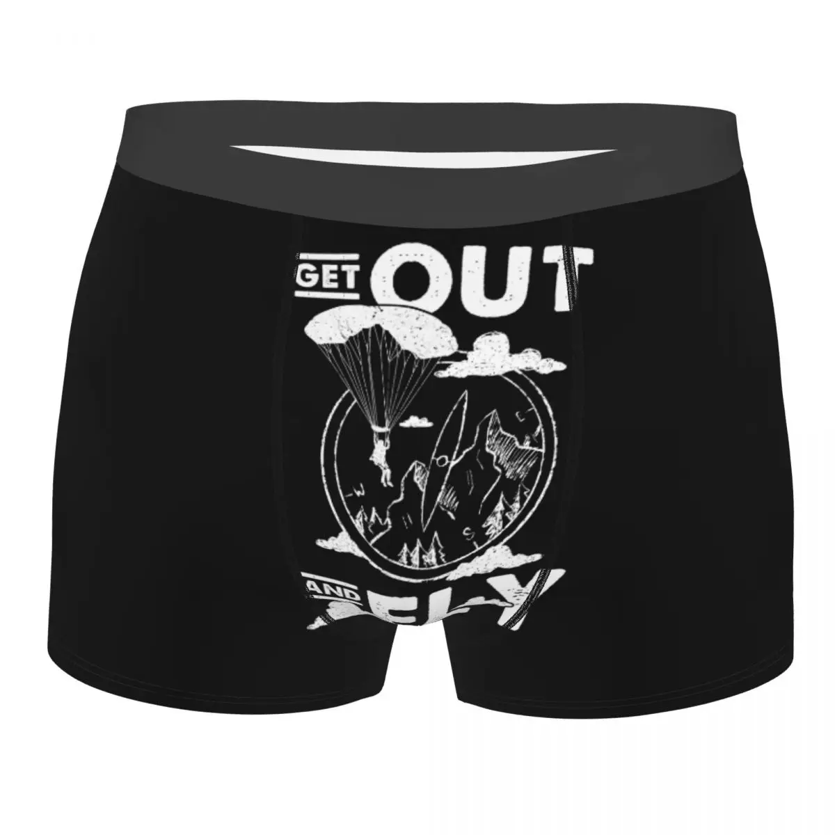 

Custom Male Fashion Adventure Sport Paragliding Men Underwear Paraglider Skydiving Boxer Briefs Soft Shorts Panties Underpants