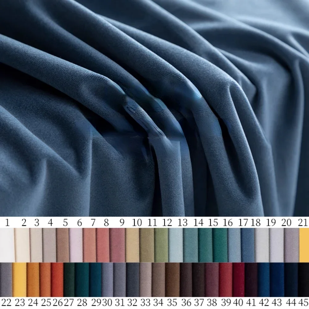 Matte Velvet Fabric Thickened Non-Inverted Velvet Fabric By Meter Stage Wedding Counter Curtain 450g Sofa Velvet Fabrics