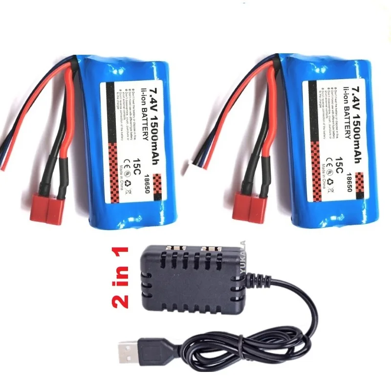 original 15C 2S 7.4V 1500mAh Li-ion battery/USB for 16201PRO SCY-16101PRO SCY-16102PRO SCY-16103PRO SCY-16106 1/16  cars trucks