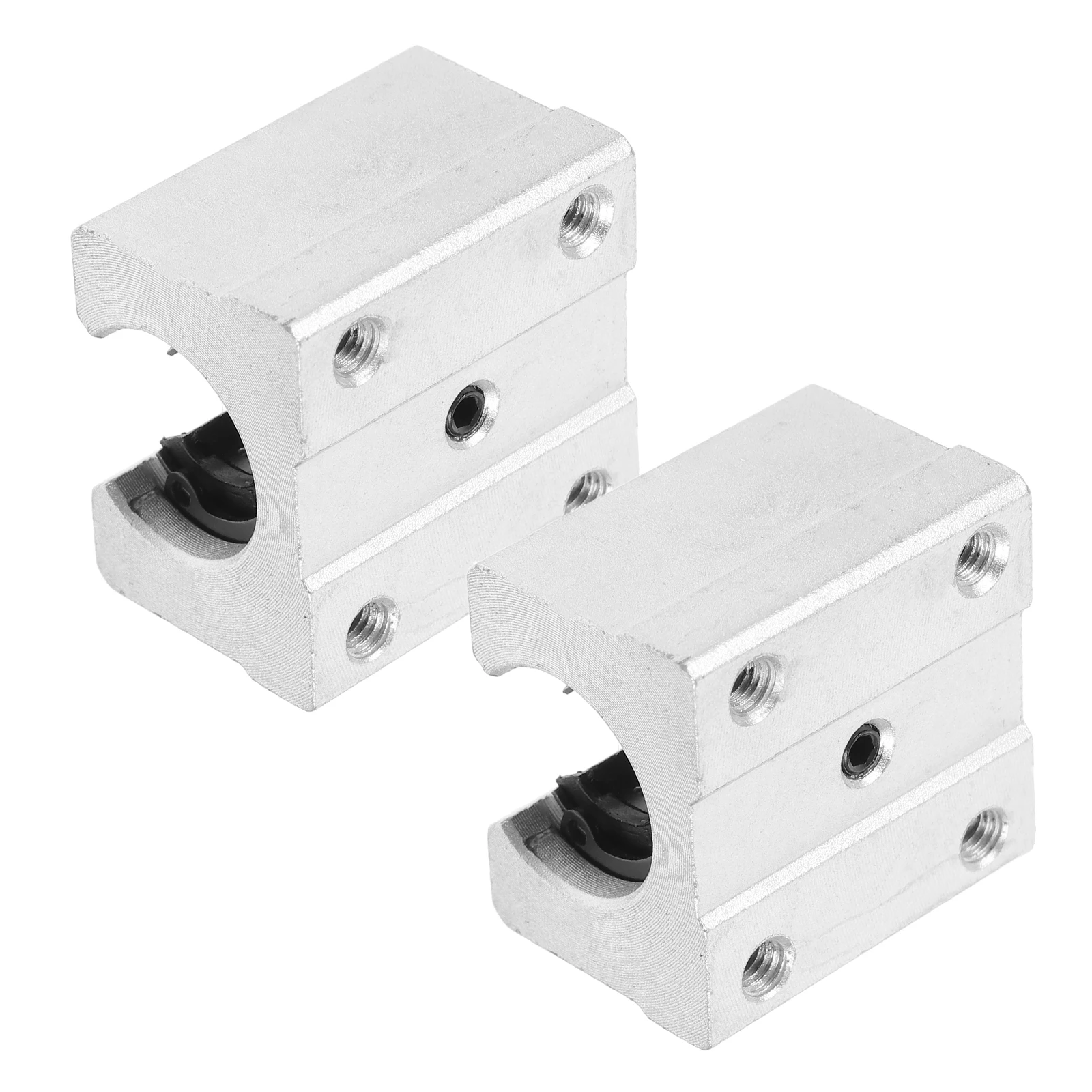 

2 SBR12UU Linear Rail Bearing Blocks Aluminum Alloy Slide Bearings CNC 3D Equipment Precise Motion Shaft Block Easy Installation