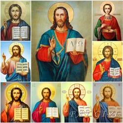 5D Diy Diamond Painting Kit Icon Mosaic Cross Stitch Jesus Embroidery Kit Christian Religion Hobby And Needlework Home Decor