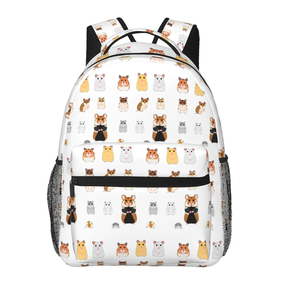 Hamster Breeds Syrian Hamster Backpacks Boys Girls Bookbag Children School Bags Laptop Rucksack Shoulder Bag Large Capacity