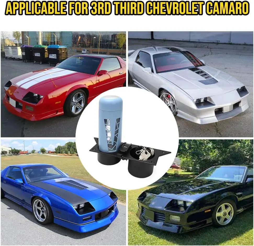 1/2 قطعة وحدة التحكم المركزية حامل الكأس المزدوج للجيل الثالث شيفروليه كامارو 1982-1992 كامارو اكسسوارات السيارات الداخلية #3