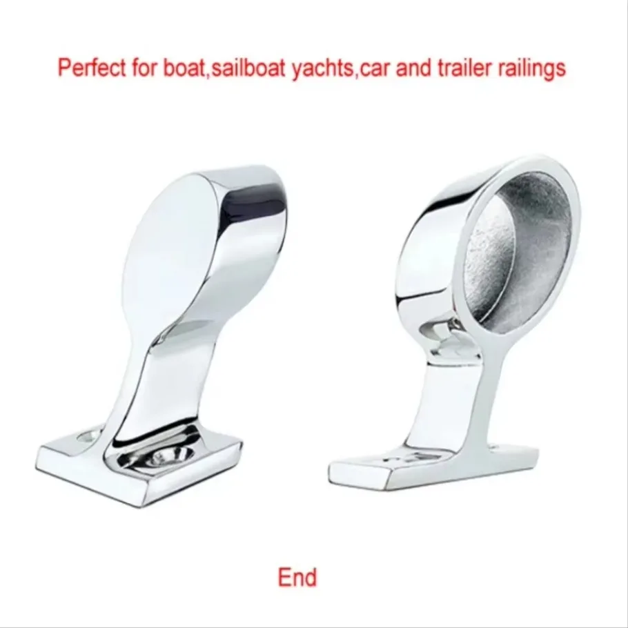 25mm  Angles 316 Stainless Steel Boat Hand Rail Fitting Marine Railing Support Bracket Tube Stanchion Hardware Yacht Accessories