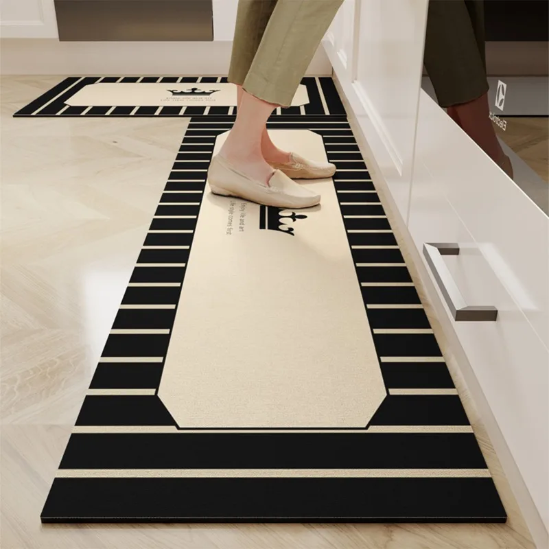 

Kitchen Carpet Diatom Mud Absorbent Floor Mat Pvc Quick-drying Area Rug Soft Non-slip Foot Mats Home Decoration Alfombra Cocina