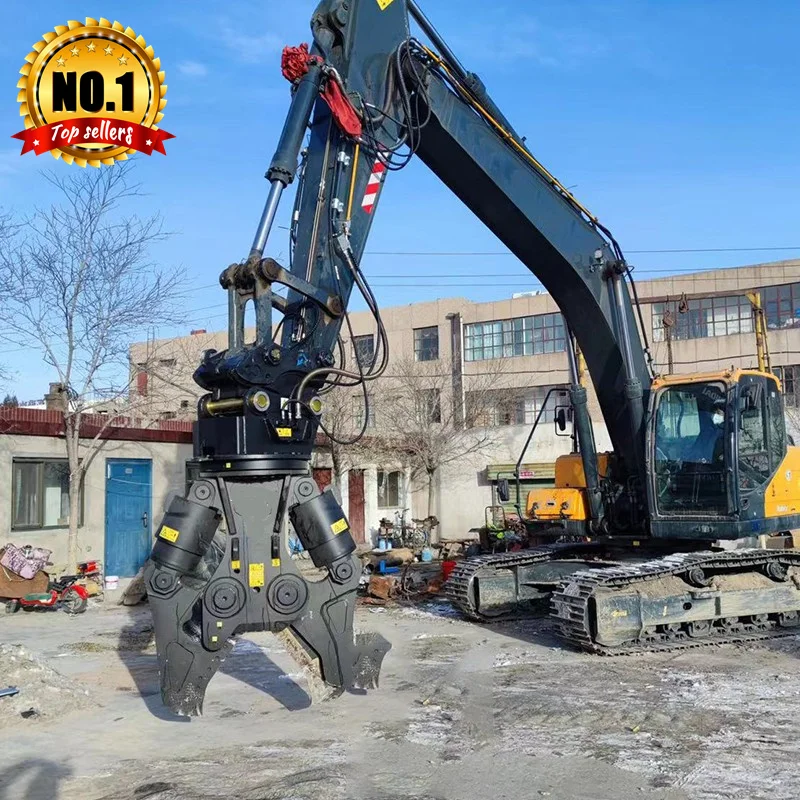 Mini Double Cylinder Hydraulic Shear for Demolition Powerful Attachment for Efficient Steel Cutting and Material Recycling