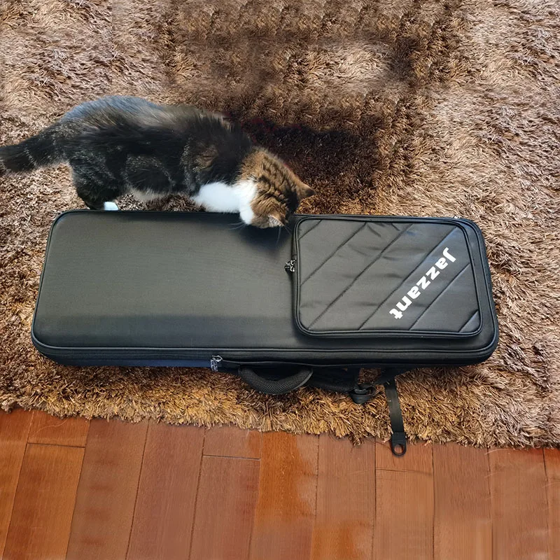 

Jazzant Thiened Keyboard Bag for Piano 73 Key 76 Key Synthesizer Bag Ox Cloth Soft Floing Fabric Bapa Sle