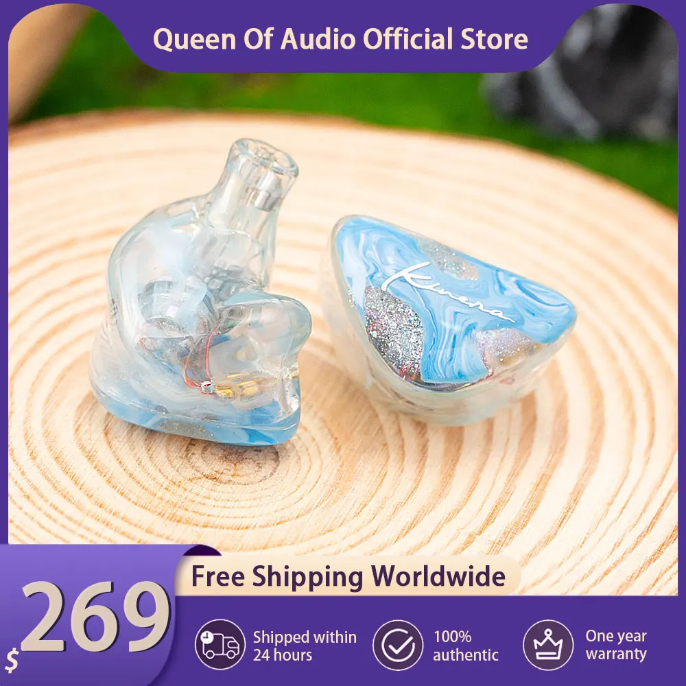 Audífonos Intrauditivos Kinera Freya 2.0, Controlador Híbrido 1DD+3BA, Audífonos de Monitoreo con Cable de 0.78mm y 2 Pines, Auriculares IEM de Alta Fidelidad