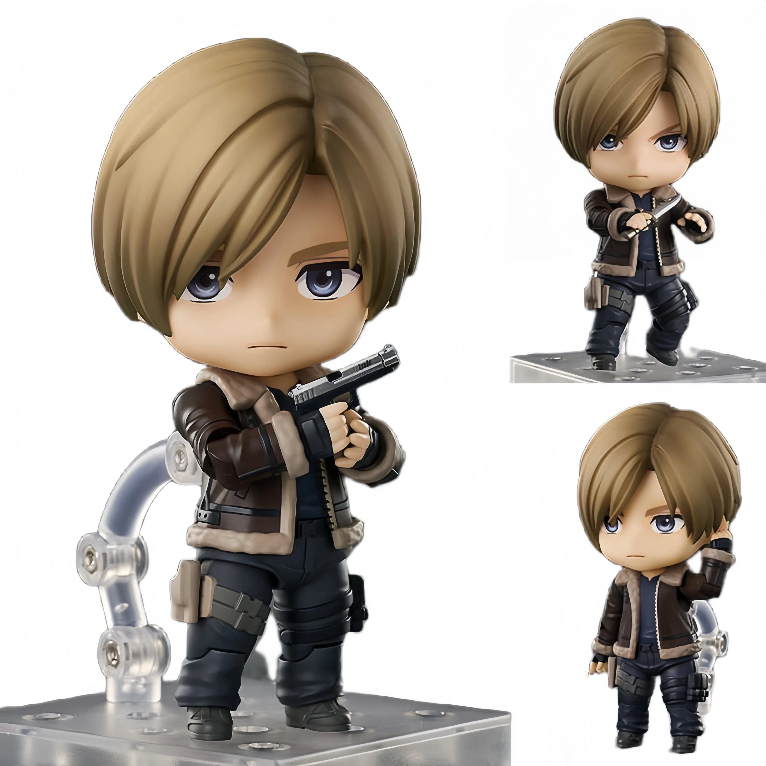 hot 10cm Resident Evil Anime Figure #2337 Biohazard Leon S.Kennedy Action Figures PVC Adult Collection Model Doll Toys Kids Gift