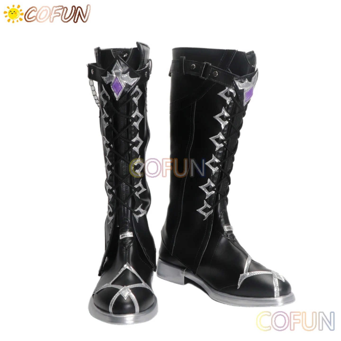

COFUN Cosplay Shoes for Genshin Impact Kyryll Chudomirovich Flins- Custom Made Shoes for Halloween Comic Con Anime Shoes Customi