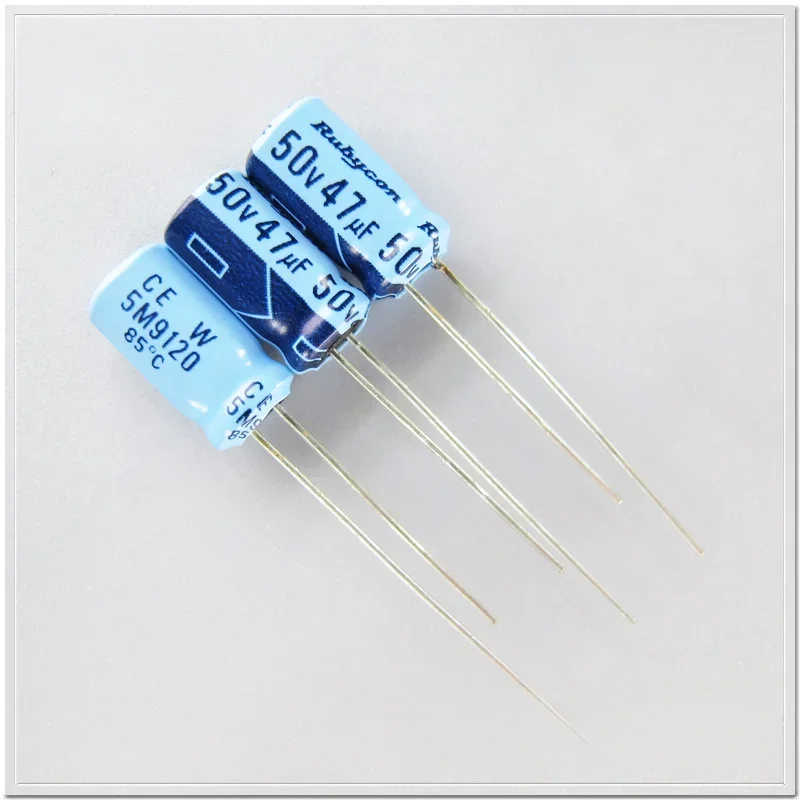 10Pcs/100pcs Rubycon TWSS (CEW) blue 50V47uF electrolytic capacitor 6.3X11mm