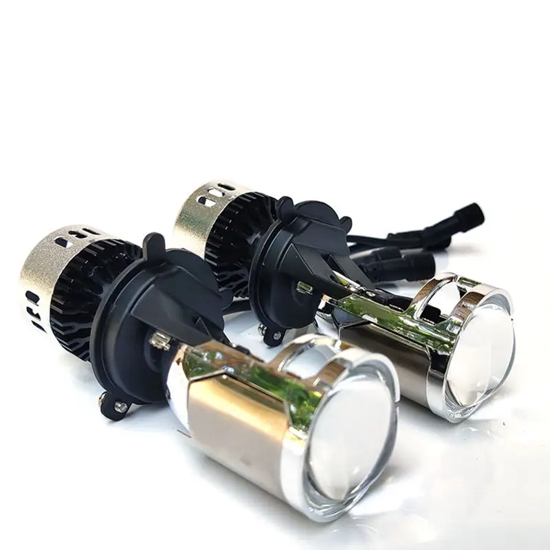 Aililaisi Auto Parts 6000K Ultra-Bright High Beam LED Headlights Bifocal H4 Installation Non-Destructive Modification New 12V