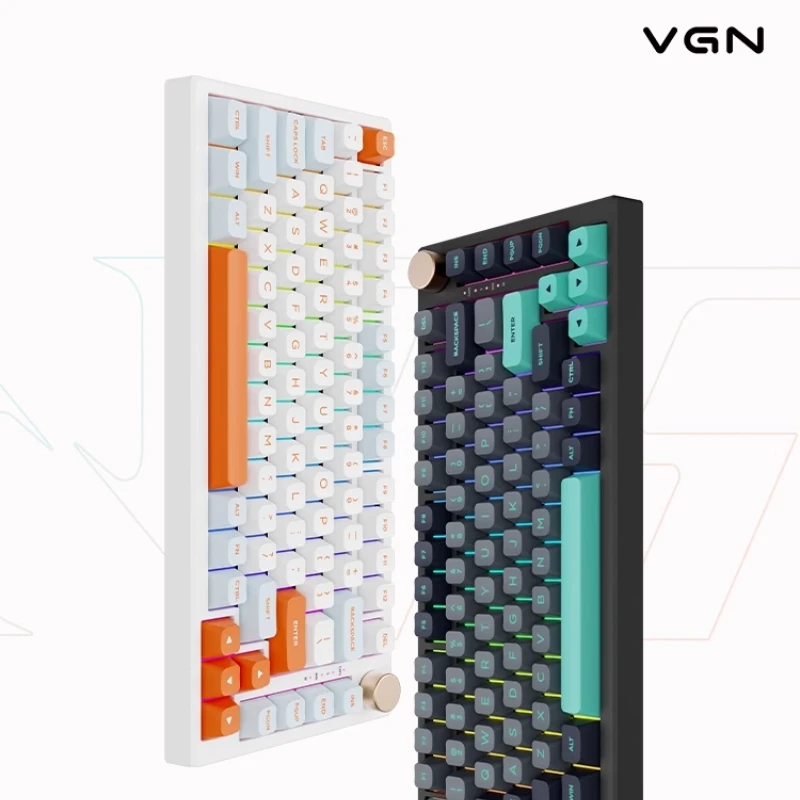 

Vgn N75 Настраиваемая механическая клавиатура Прокладка Структура 75% макета с возможностью горячей замены Офисная игровая киберспортивная компьютерная периферия