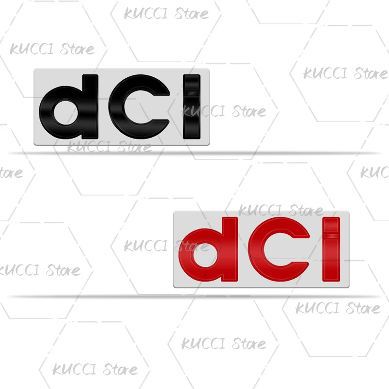 ملصق سيارة ثلاثي الأبعاد بشعار Dci Turbo شعار معدني شارة شارات لداستر داسيا كليو كابتور ميجان ذات المناظر الطبيعية الخلابة Dokker Sandero Logan Lodgy