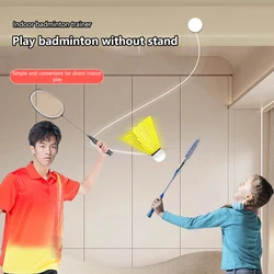1Set Badminton Individual Trainer Automatic Rebound Line Indoor Children's Practice Tool Badminton Fighting Alone Exercise Tools