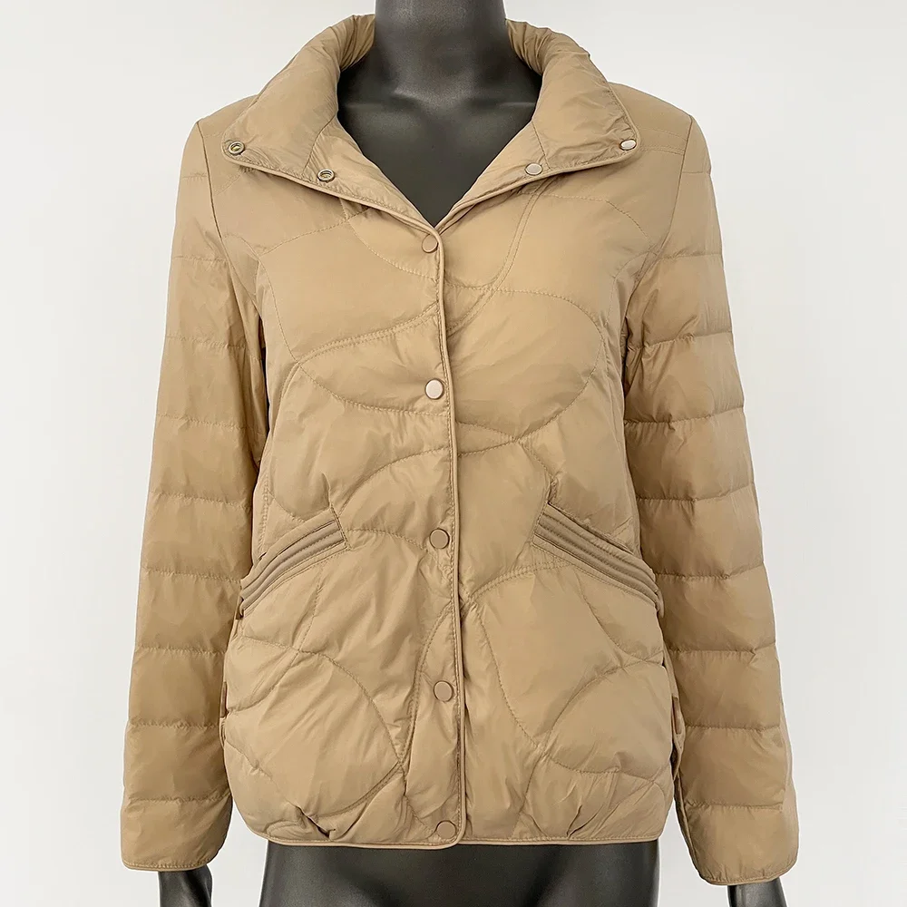 

CXFS 2025 Новый осенне-зимний теплый пуховик с наполнителем из 90% белого утиного пуха, женский модный свободный повседневный пуховик в корейском стиле