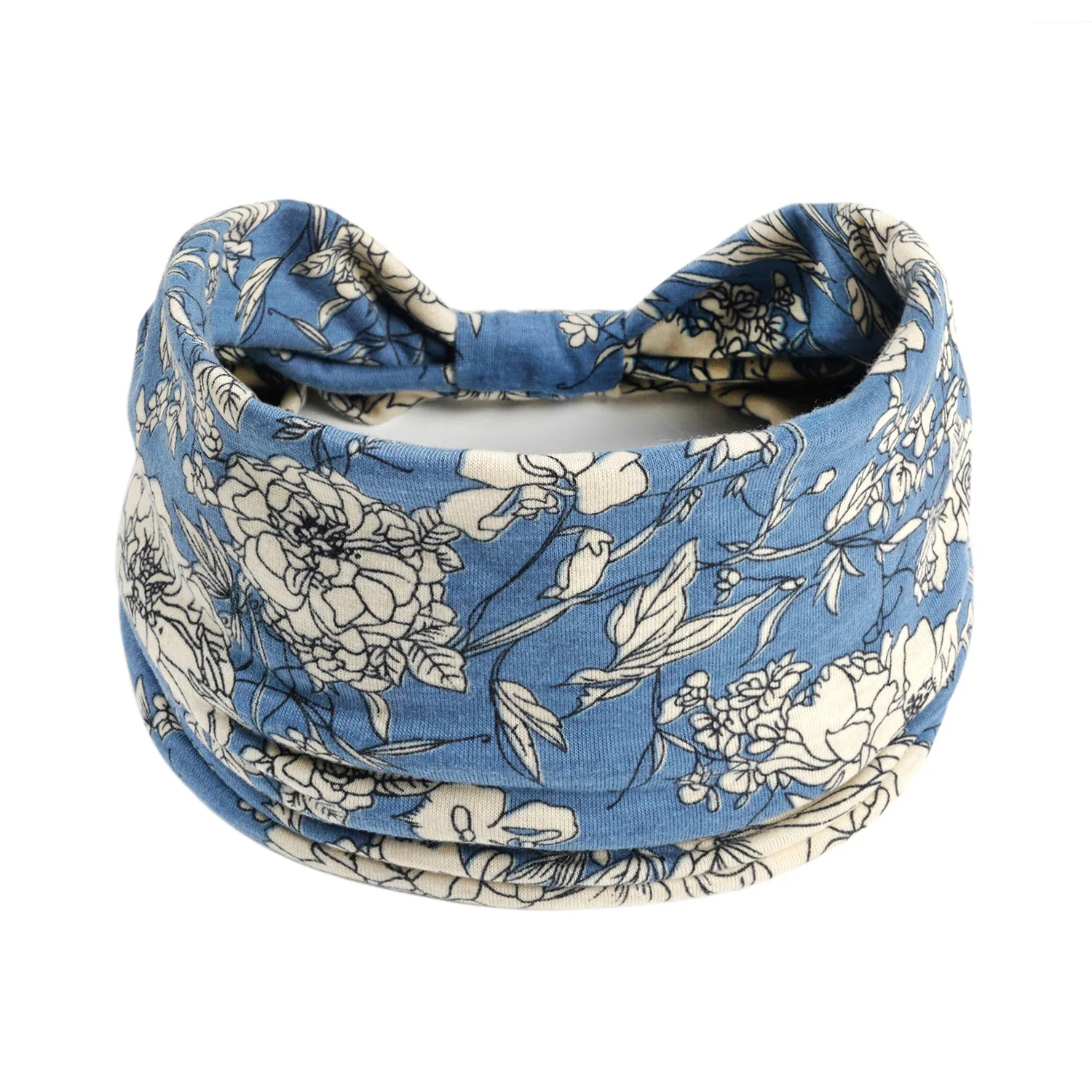 Fasce larghe Boho Bandana elastica antiscivolo sudore moda grandi fasce per capelli fasce per capelli copricapo sport, corsa, Yoga