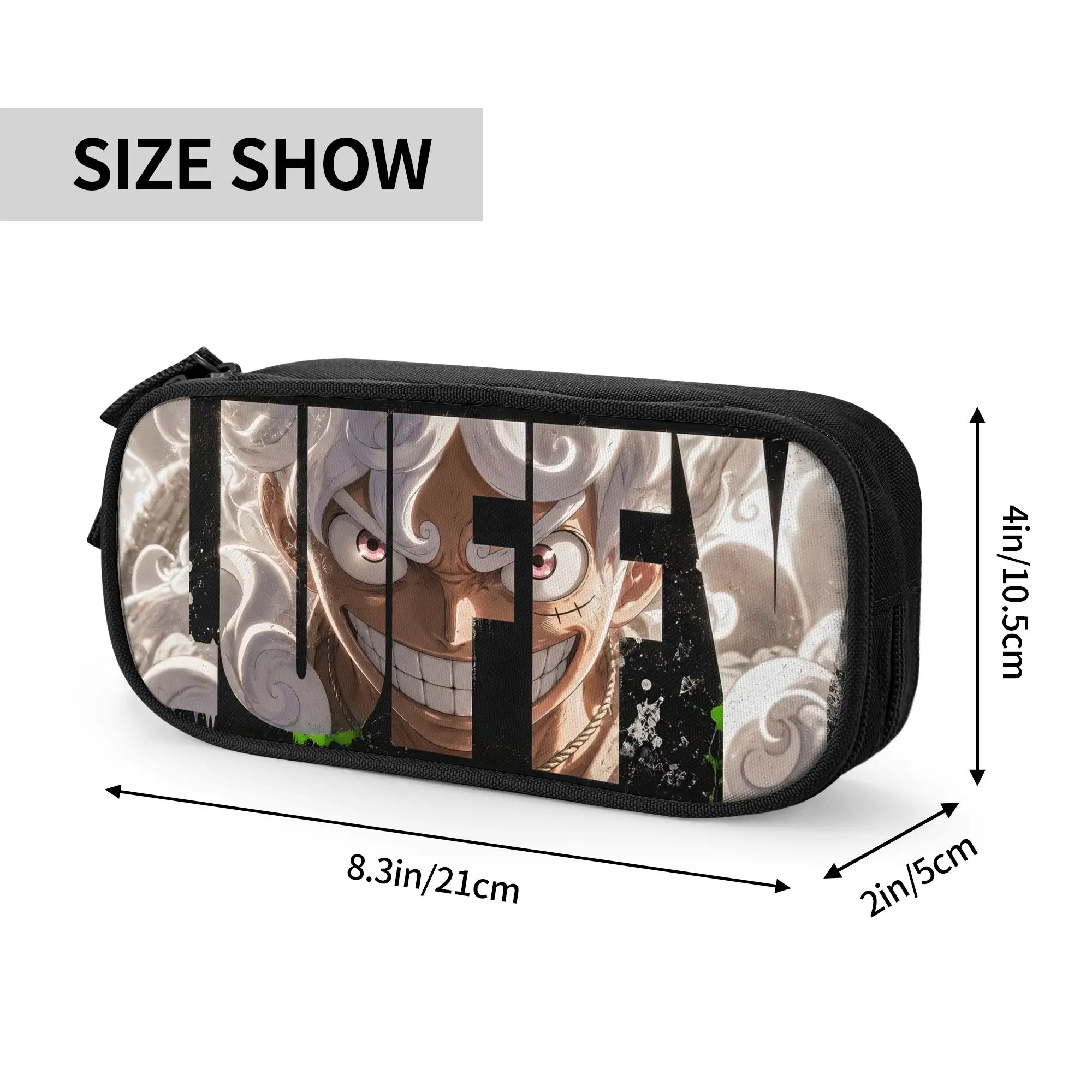 Custom Anime One piece Theme Large Capacity Bags for Child  School Pencil Bag for Boys Gilrs Kids
