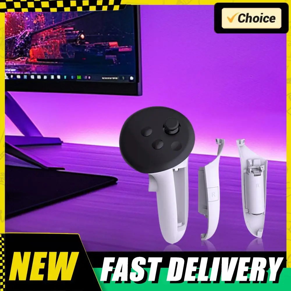VR Controller Battery Pack Right Left Rechargeable Battery Cover for Meta Quest 3S/3 VR Headset Controller Charging Grips Cover