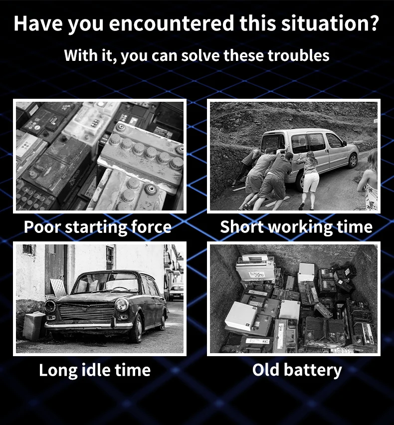 EAFC 600A Peak Car Jump Starter Power Bank, tragbarer 12-V-Batterieladegerät-Booster mit USB-Anschluss und SOS-LED-Licht – Detail 2