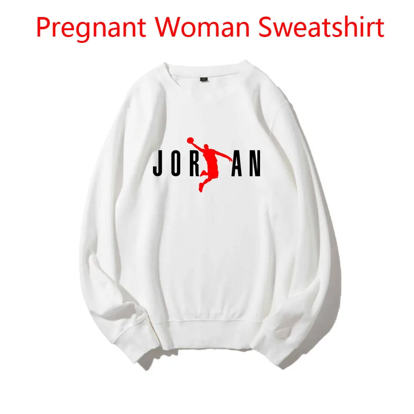 

Funny Cute JOR Letter Cartoon Print Pullover Pregnant Woman Sweatshirt Korean Version Maternity Women Sweaters Spring Autumn