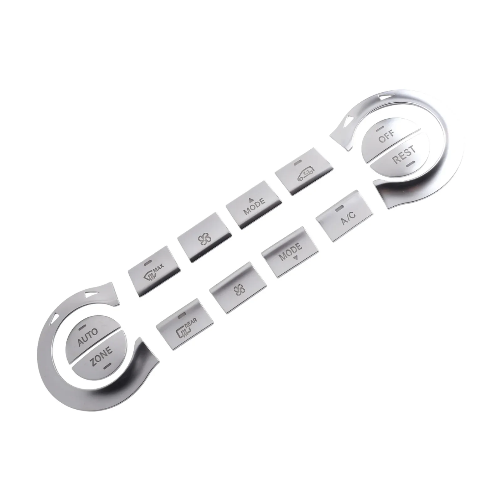 Automotive Styling A C Button Trim Seamless Integration Design Stylish Air Conditioning Trim Hassle-free Installation Process
