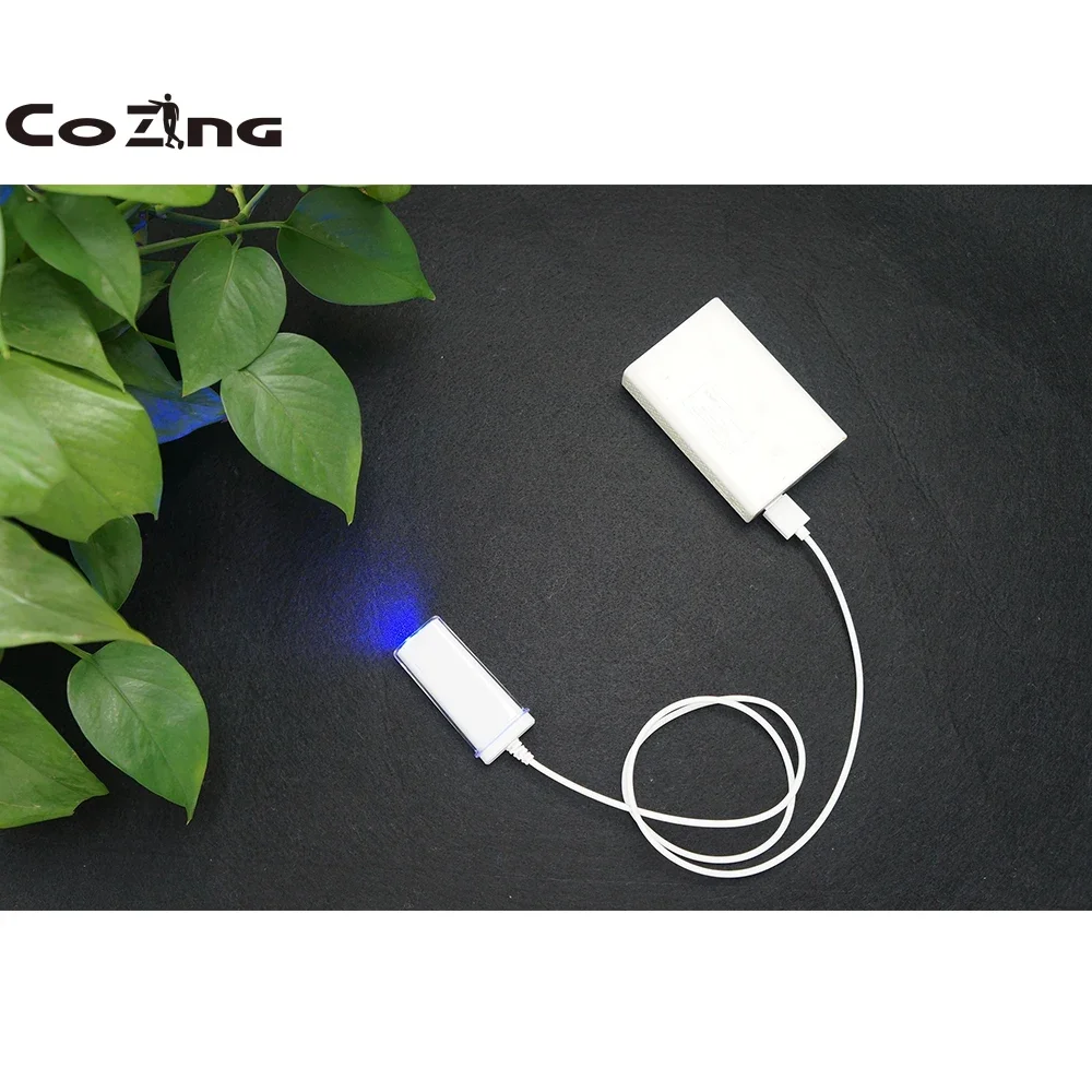 Portable Home Use UV Light + Blue Light Laser Therapy Equipment for Mouth Ulcer Pharyngitis with USB Type