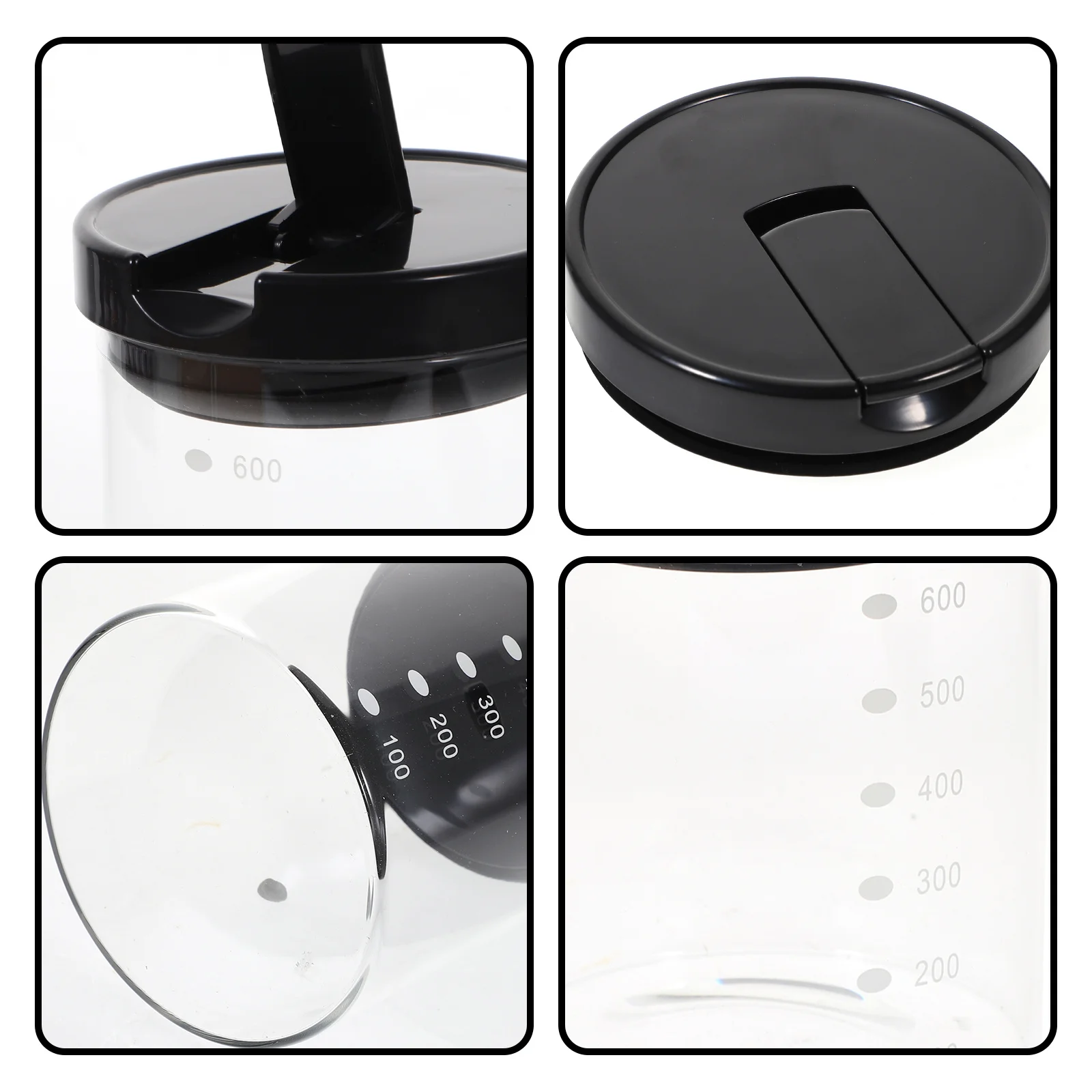 

Glass Storage Jar Household Food Container Clear Tea Candy Snack Holder Sealed Multi-Functional Decorative Gift