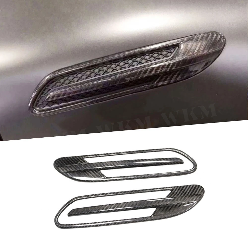 

Carbon Fiber Car Front Side Bumper Air Vent Covers Trims for Mercedes Benz GT43 GT50 GT53 2019-2023 For AMG 4 Door Trims