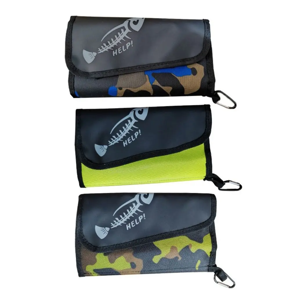 

Waterproof Fishing Lures Bag PVC Inner Bag Partitioned Luya Fake Bait Bag Nylon Cloth Storage Wallet Baits Carry Bag